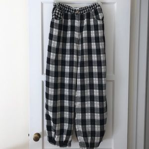 L. F. Markey Fat Boys Black Check Trousers